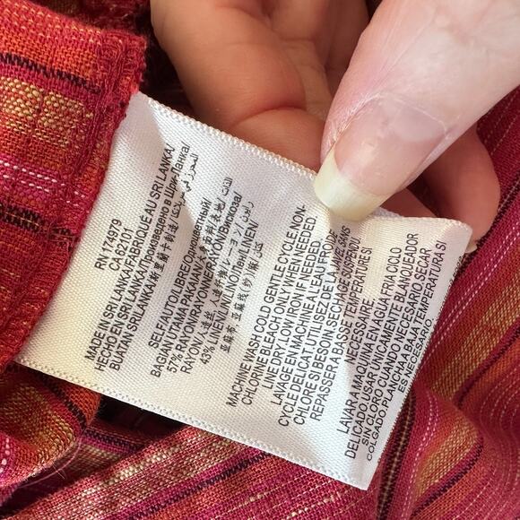 BCBG Generation Halter Mini Dress XS Pink Striped Sleeveless Flowy Ruffle Hem - Picture 11 of 16